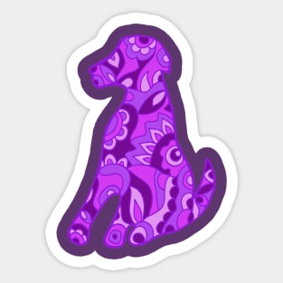 Purple Pooch Sticker